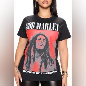 Bob Marley Songs Of Freedom Tee - Black- Size M